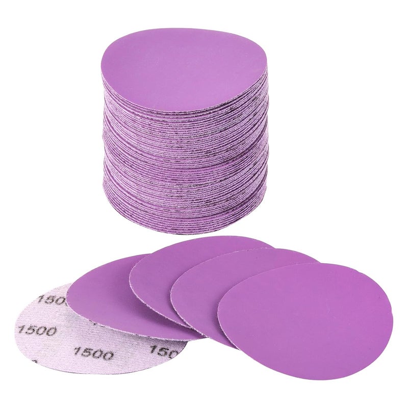 Arilier 3 Inch Sanding Disc 40Pcs, 1500 Grit Sandpaper, Drill Sanding Attachment, Wet Dry Hook and Loop Sandpaper Discs for Random Orbital Sanders, Alumina Sand Paper for Wood, Metal, Automotive - Image 1